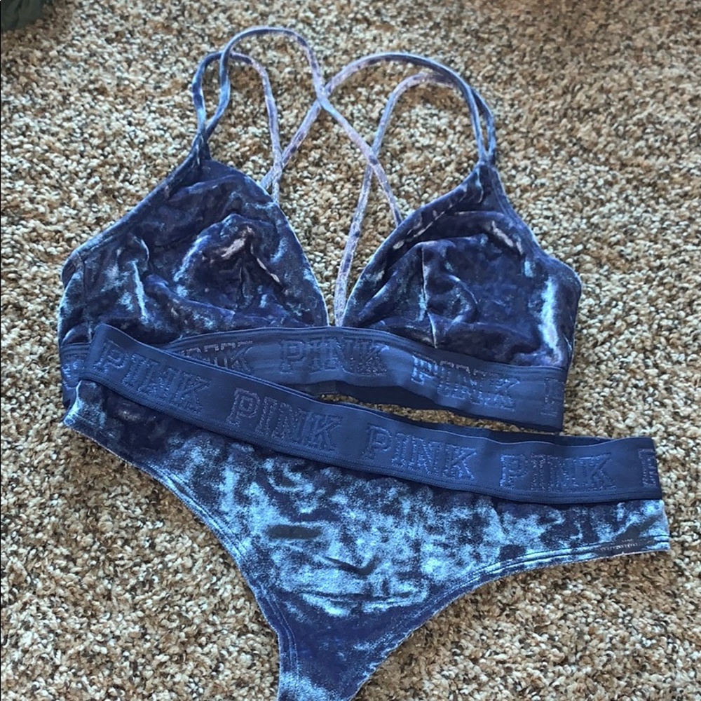 VS velvet matching set